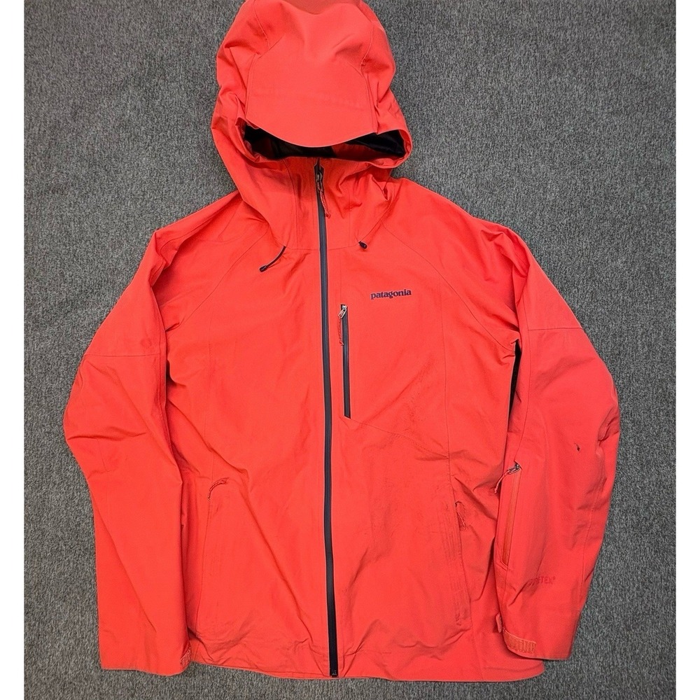 Patagonia Red/Coral Ski Snow Jacket with Hood